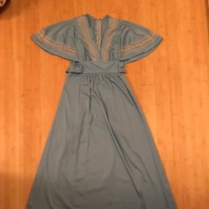 Light Blue 70's Vintage Dress